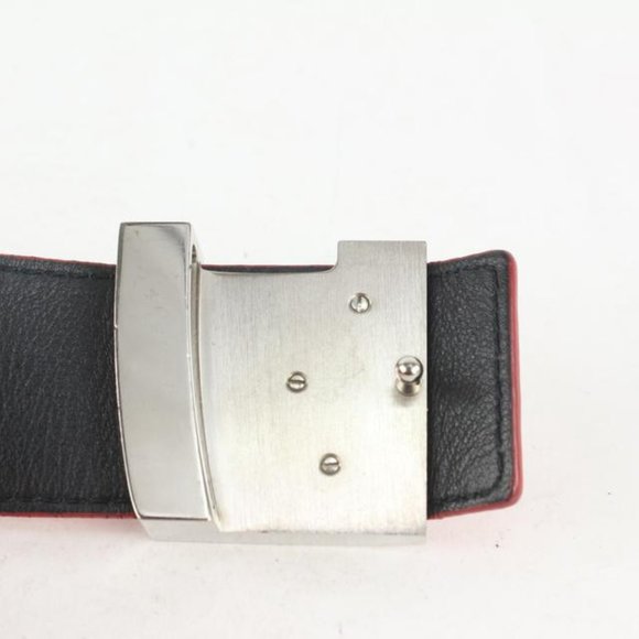 Louis Vuitton x Supreme Ultra Rare Red 100/40 Monogram Initiales Belt 118lv27 - Picture 11 of 12